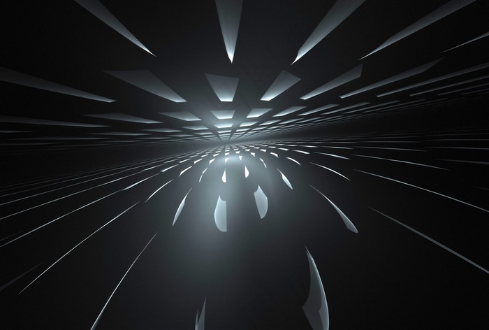 黑色立体3D立体空间背景高清图片