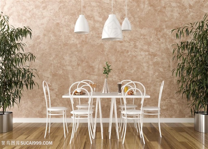 精美餐厅软装效果图高清