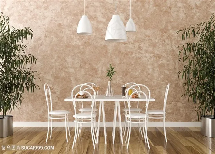 精美餐厅软装效果图高清