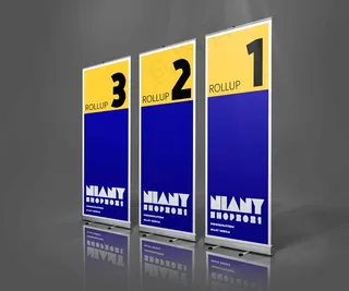 易拉宝样机 易拉宝效果图