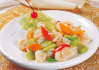 95X-139兰度三椒花滑虾球