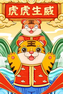 虎年 虎年图片海报