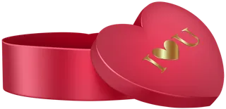 红色礼包盒情人节