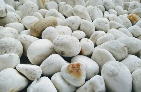 白色鹅卵石图片