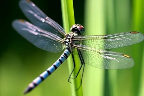 草丛的蜻蜓绿意摄影图背景 草丛的蜻蜓绿意摄影图背景
