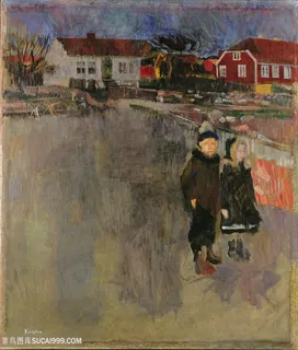 卢德维格 · 卡斯顿-乌拉的春夜油画