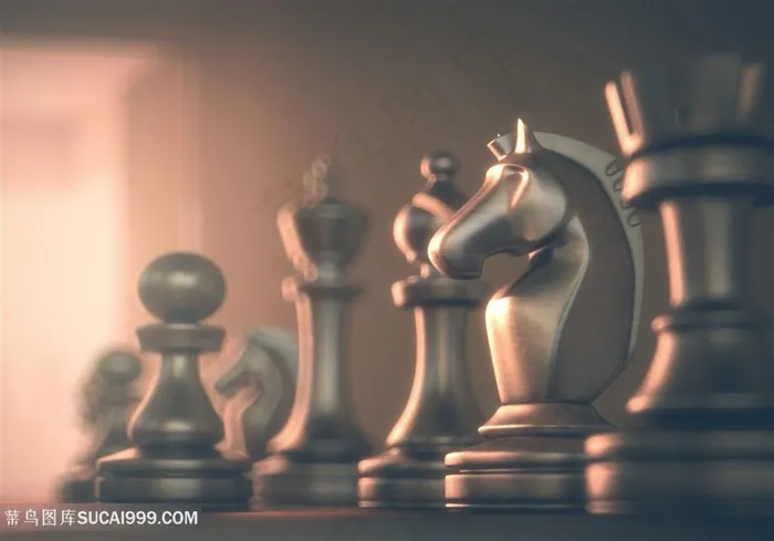 国际象棋质感特写高清图片