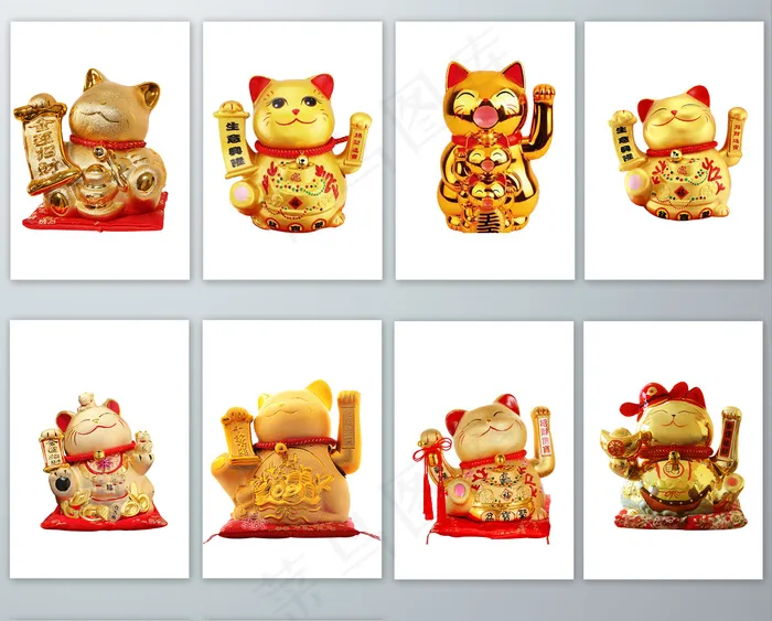 招财猫实拍免抠素材psd模版下载