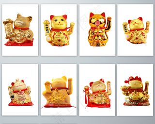 招财猫实拍免抠素材