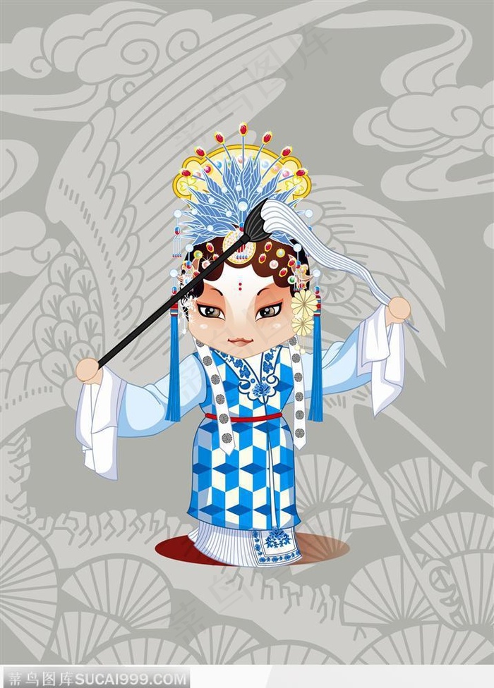 【水田纹坎肩】秋江之陈妙常