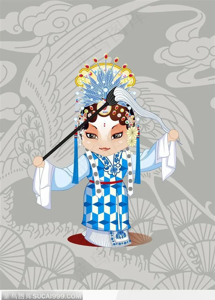 【水田纹坎肩】秋江之陈妙常