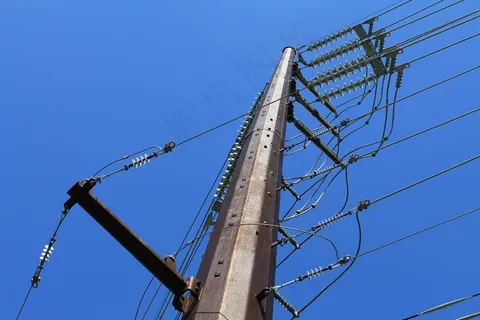 电线杆近景图片