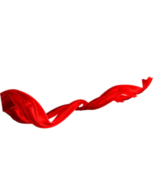 红色飘带免扣素材