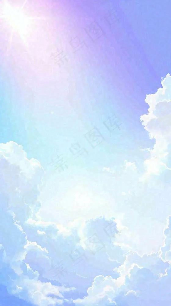 自然紫蓝色天空云层云彩漂浮浪漫阳光摄影(816x1456)