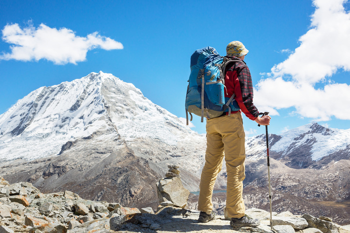 户外旅行徒步登山