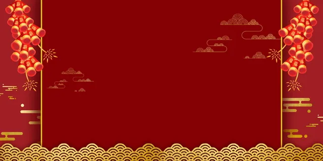 2022虎年新年春节卡通模板喜庆节日背景