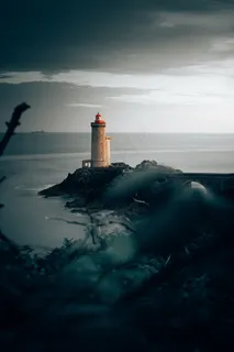 海上灯塔摄影图片 海上灯塔摄影图片