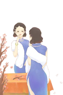 传统旗袍美女 (10)