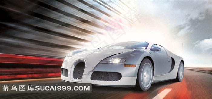 布加迪威航跑车海报图