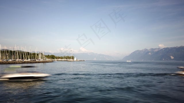 洛桑, 瑞士, 莱蒙湖, 日内瓦湖, 湖, 水, 紫胶, 船