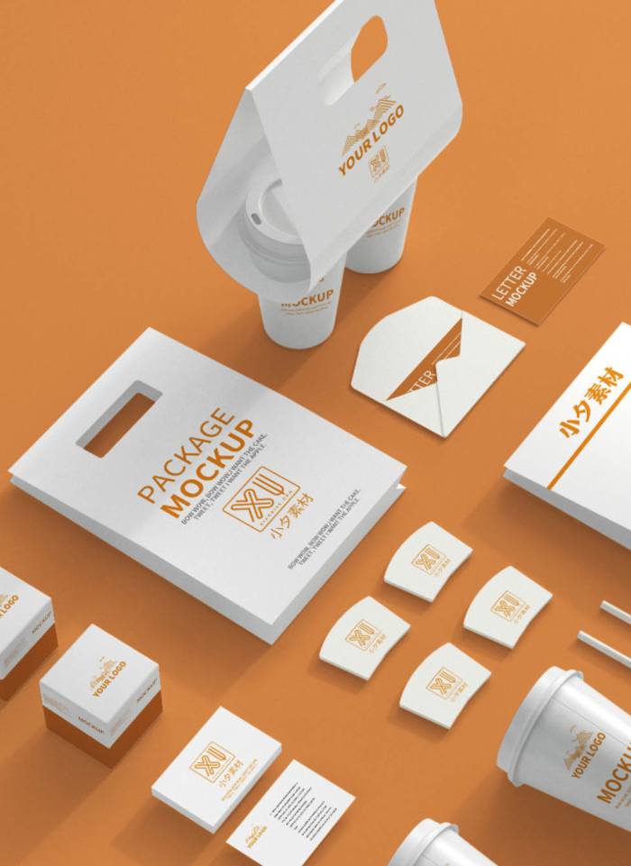 包装智能贴图样机VI效果PSD素材