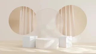 电商产品3D立体背景图主图场景 