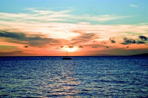 波光粼粼的海洋 波光粼粼的海洋