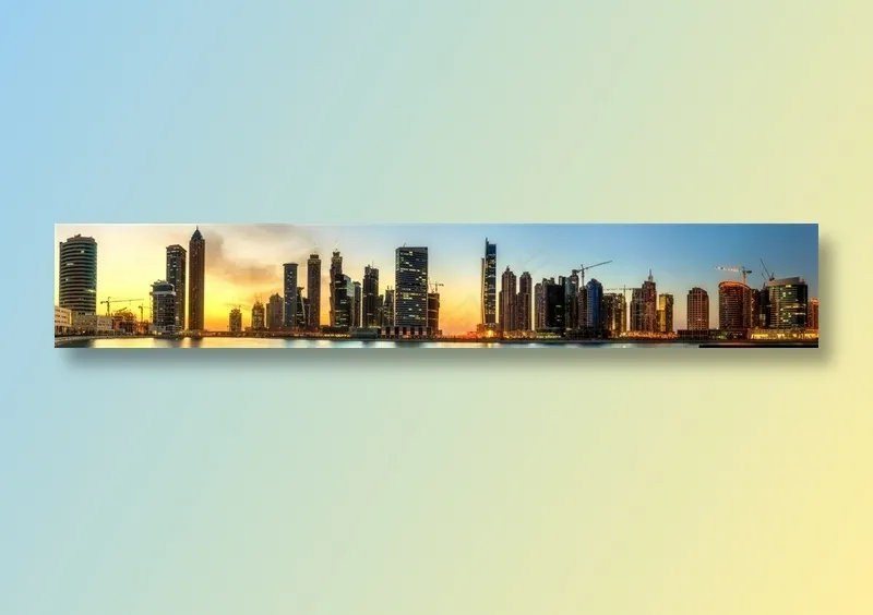 大量高楼的建筑物全景高清摄影图