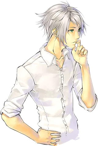 思考男孩素材卡通简笔人物线条画