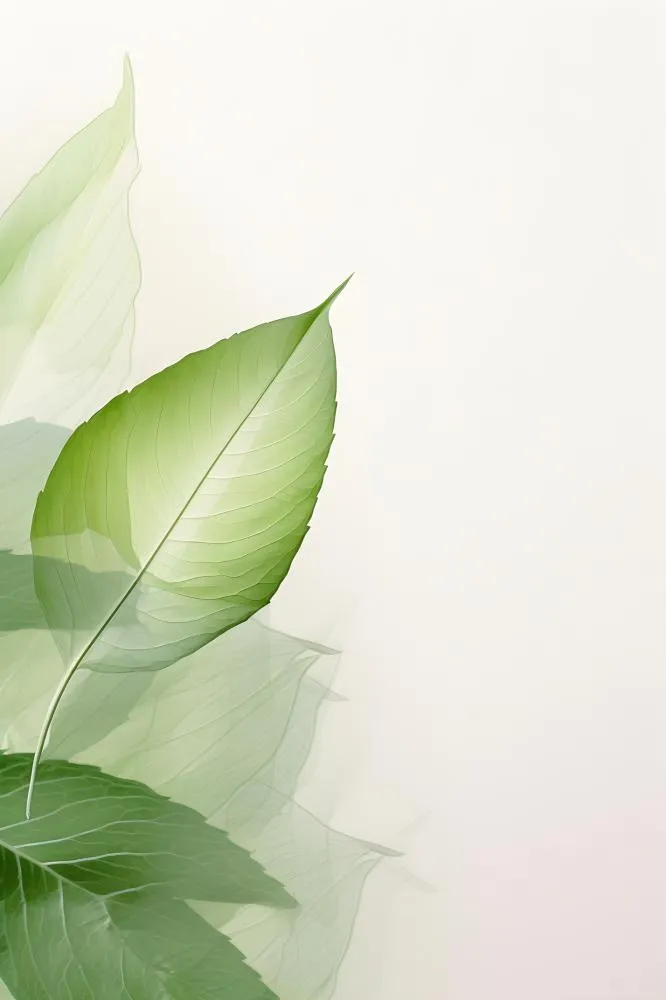 简约清新树叶纹理背景(2400x3600)