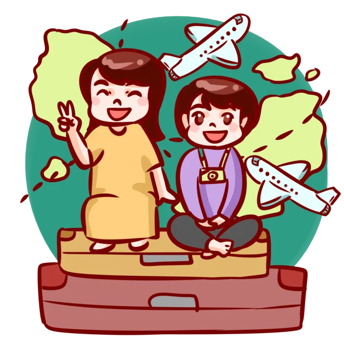 旅游的人图片
