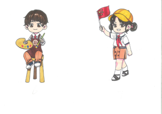 小学生绘画卡通