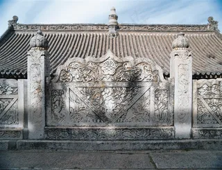 浮雕石刻古建筑jpg素材