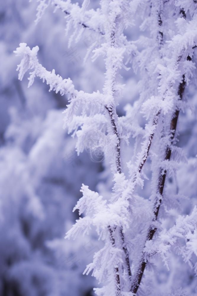 极简下雪雪景冬天背景