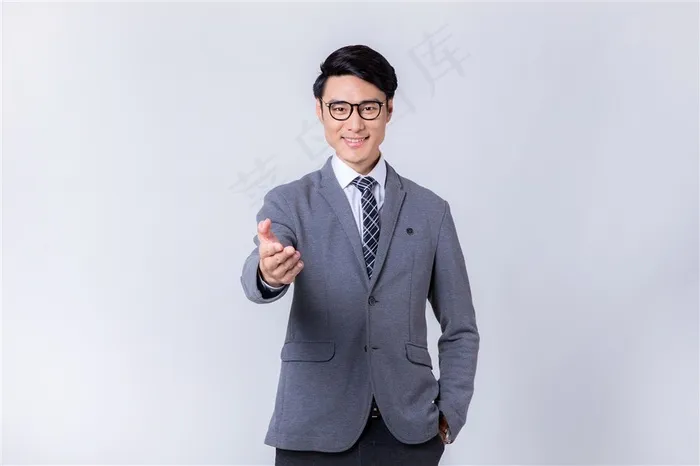 向您问好和介绍的商务男士