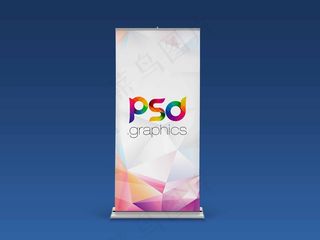 易拉宝样机 易拉宝效果图