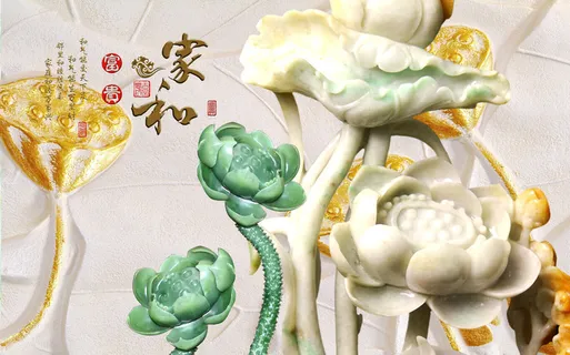 雕塑家和花卉背景