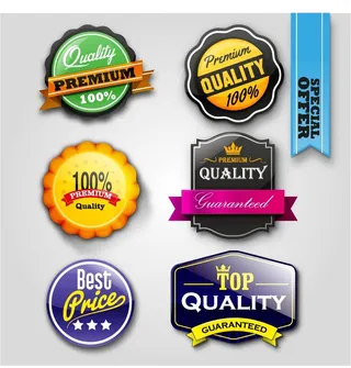 免抠豪华标签标贴