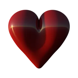 立体暗色爱心