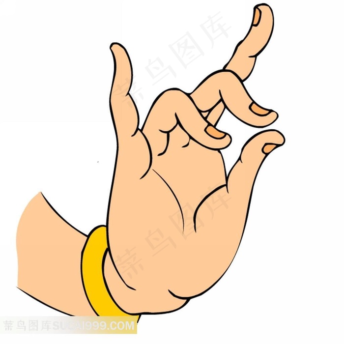 菩萨漂亮的手势动作素材