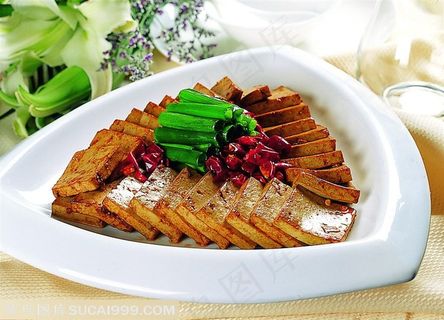 干炒豆腐美食素材