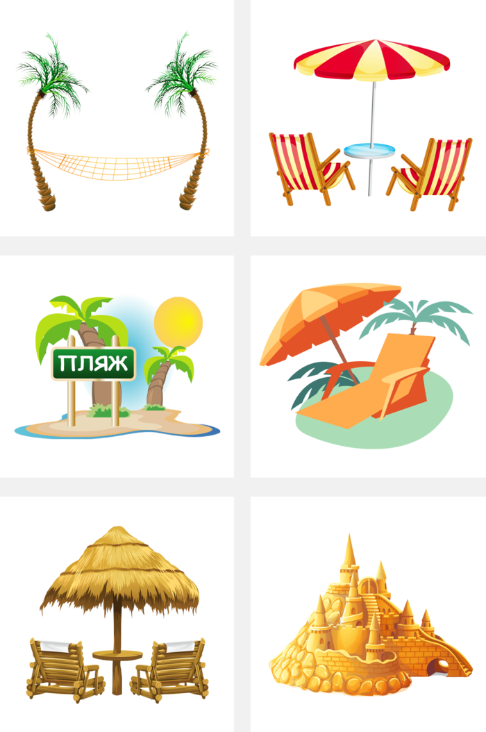 夏季旅游海滩胜地