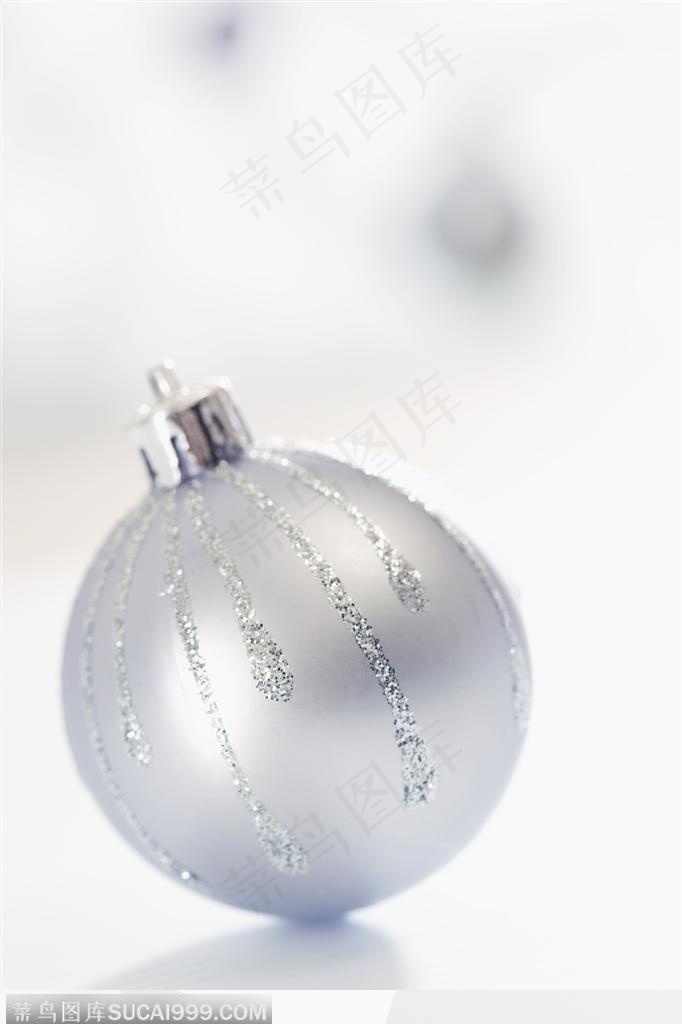 一颗漂亮的圣诞彩球圣诞节装饰