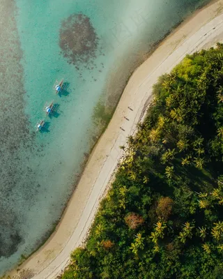 度假海岛俯视图