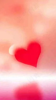 粉色爱心浪漫，情人节简约爱情唯美渐变