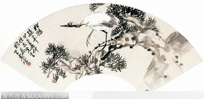 工笔画—鹤图