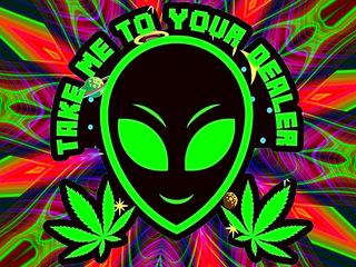 彩色外星人背景