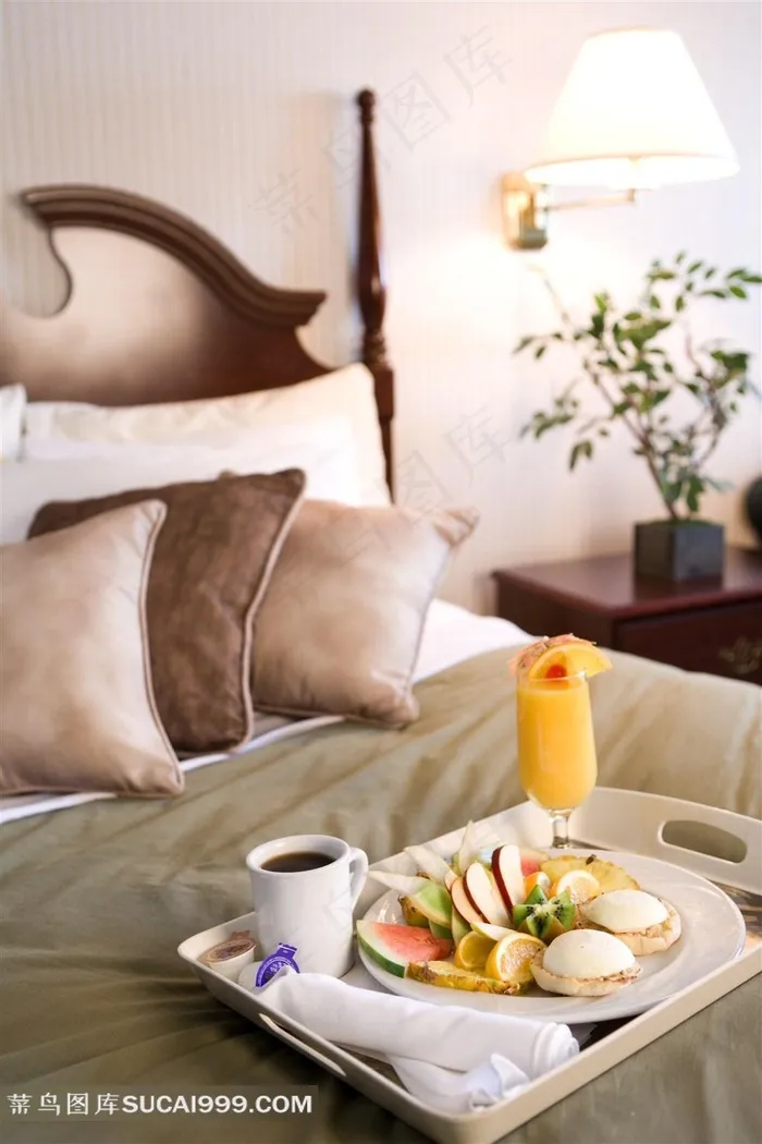 高清酒店客房点心图片下载