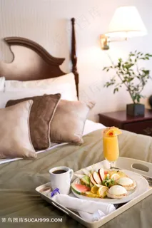 高清酒店客房点心图片下载