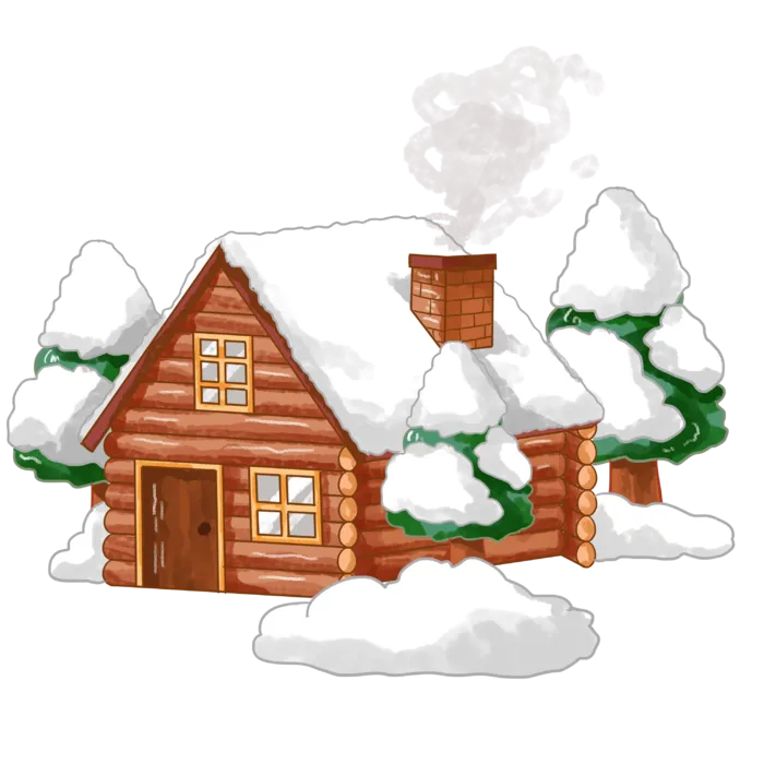 雪屋免抠素材